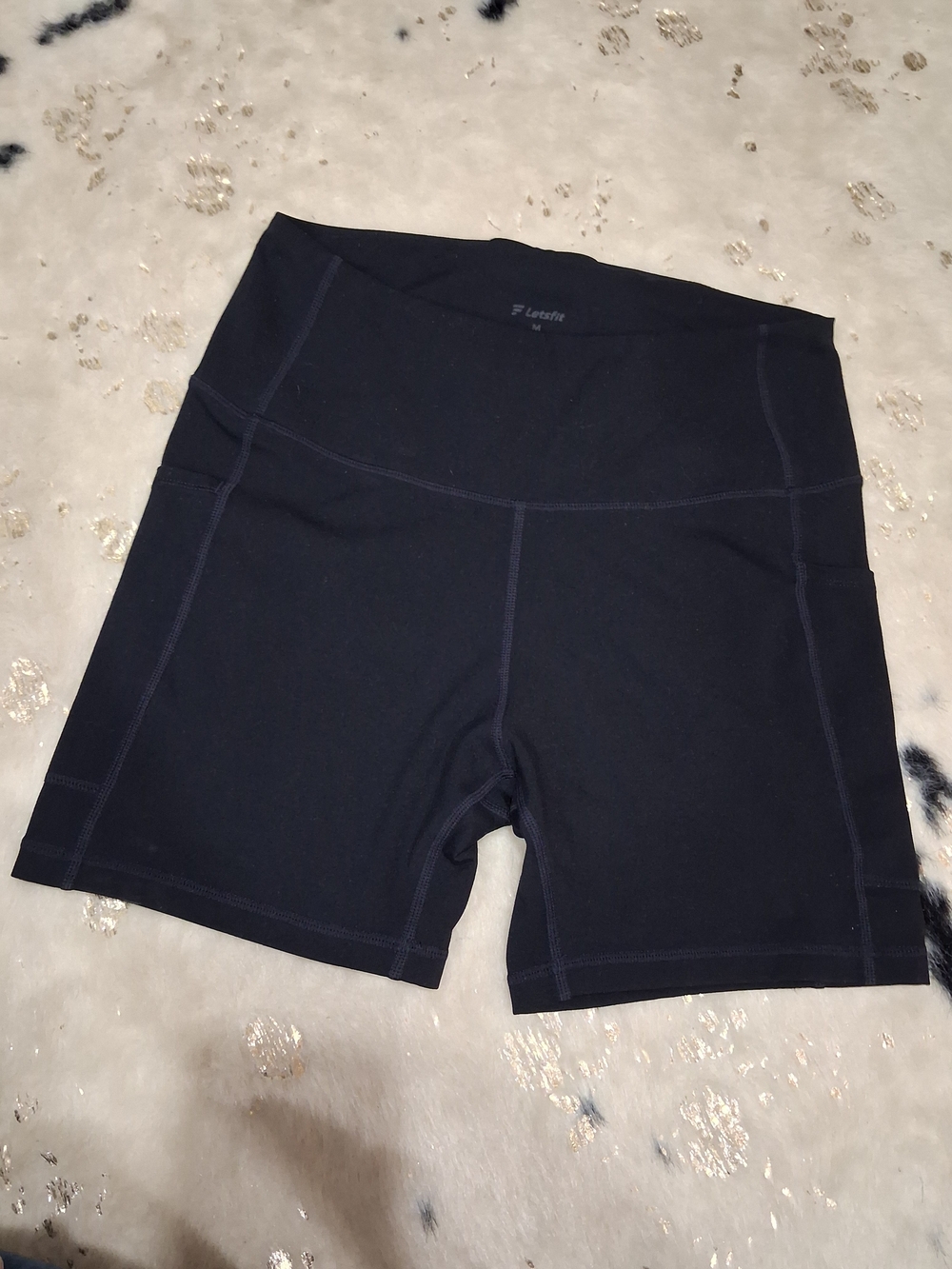 High-Waist Black Women’s Bike Shorts with Supportive Waistband